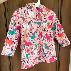 Pink Hatley Kids' Raincoat with Unicorns